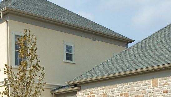 Gutter installation in Austin, Texas for new homes.